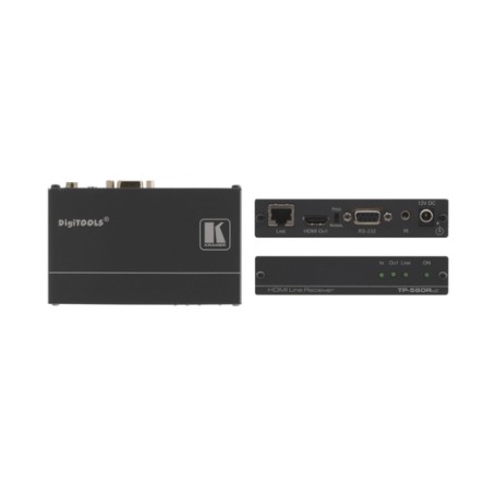 Kramer Electronics TP-580RXR moltiplicatore AV Ricevitore AV Nero (TP-580RXR)