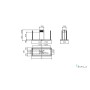 CAPPA ELEA CENTRALE cm176x60 camino centrale - Nera - 900 m3/h