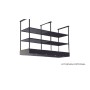 CAPPA MENSOLA ISOLA cm 146X54 - Nera - 900 m3/h