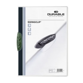 Durable Swingclip cartellina con fermafoglio Polipropilene (PP) Verde (2260-05SING)