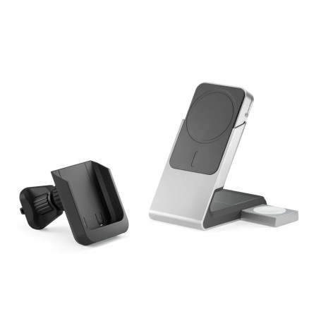 Alogic Matrix+ Wireless 3-in-1 Ladestation MagSafe + Vent Mount 5.000mAh Powerbank (MM31CPBCBK-G)