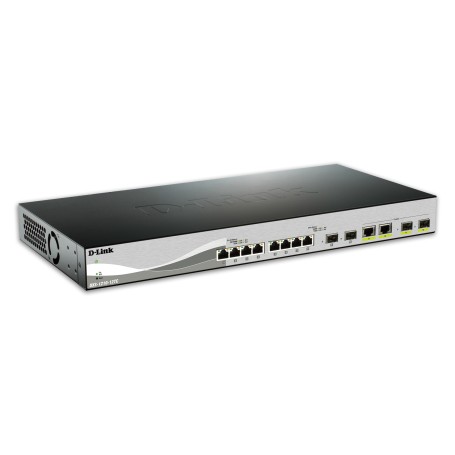 D-Link DXS-1210-12TC/E switch di rete Gestito L2 10G Ethernet (100/1000/10000) 1U Nero, Argento (DXS-1210-12TC/E)