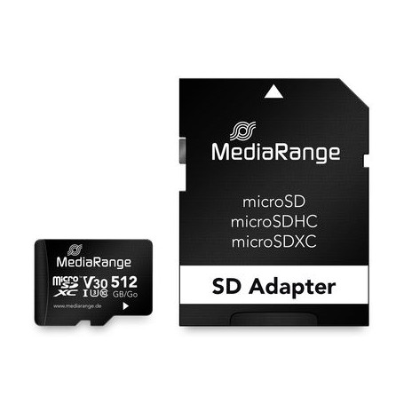 MediaRange MR947 memoria flash 512 GB MicroSDXC UHS-I Classe 10
