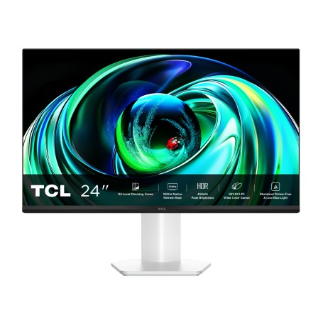 TCL 24G54 Monitor PC 60,5 cm (23.8") 1920 x 1080 Pixel Full HD QLED Bianco