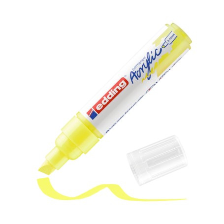 Edding E-5000065 marcatore permanente Punta smussata Giallo