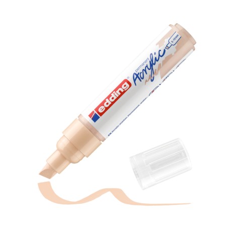 Edding E-5000255 marcatore permanente Punta smussata Beige