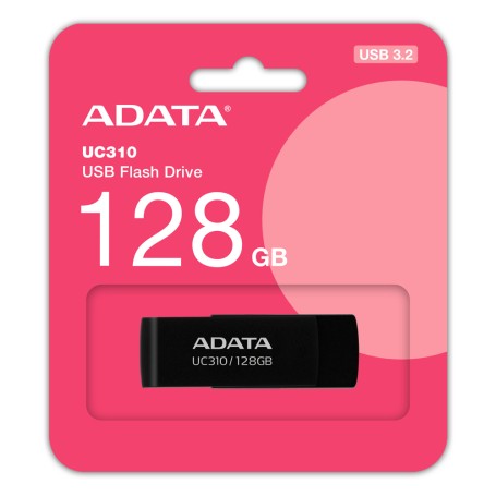 ADATA UC310 unità flash USB 128 GB USB tipo A 3.2 Gen 1 (3.1 Gen 1) Nero (UC310-128G-RBK)