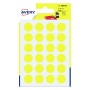 Avery PSA15J etichetta autoadesiva Rotondo Permanente Giallo 168 pz