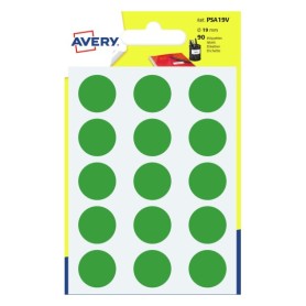Avery PSA19V etichetta autoadesiva Rotondo Permanente Verde 90 pz