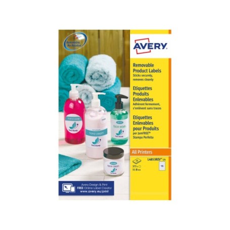 Avery L4853REV-25 etichetta per stampante Bianco Etichetta per stampante autoadesiva