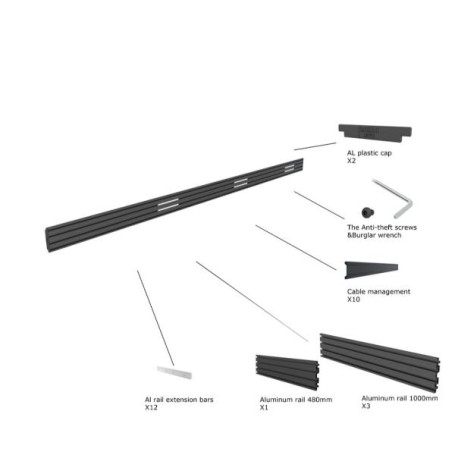 PRO SERIES PART BINARIO 348 CM NERO (MB3880)