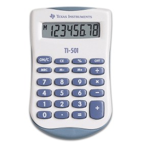 Texas Instruments TI-501 calcolatrice Tasca Calcolatrice di base Blu, Bianco (TI501)