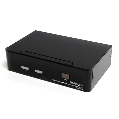 StarTech.com Switch KVM DVI USB 2 porte, con audio e hub USB 2.0 (SV231DVIUA)