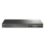 D-Link DXS-1210-12TC switch di rete Gestito L2 10G Ethernet (100/1000/10000) 1U Nero, Argento (DXS-1210-12TC)