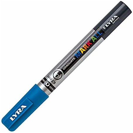 Lyra Graduate Mark All marcatore permanente Punta a ogiva/sottile Turchese 6 pz (L6800046)