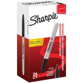 Sharpie Fine evidenziatore 24 pz Punta sottile Nero (2077128)