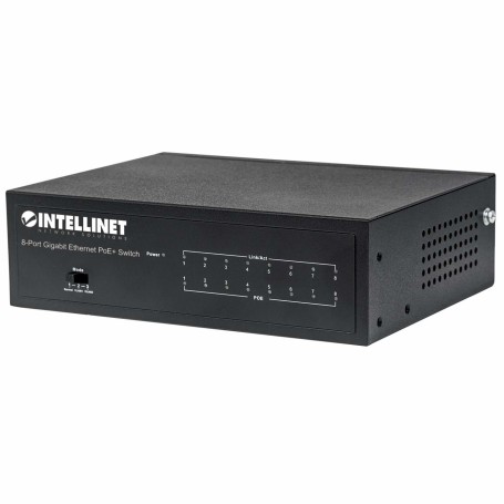 Intellinet 561204 switch di rete Gestito Gigabit Ethernet (10/100/1000) Supporto Power over Ethernet (PoE) Nero