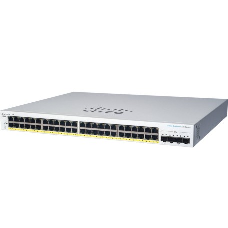 Cisco CBS220-24P-4X Gestito L2 Gigabit Ethernet (10/100/1000) Supporto Power over Ethernet (PoE) Bianco (CBS220-24P-4X-EU)