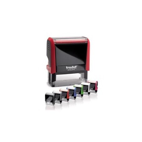 Trodat Printy 4912 4.0 timbro Nero, Rosso (TR3921R)