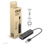 CLUB3D USB 3.2 Gen1 Type-A, 3 Ports Hub with Gigabit Ethernet (CSV-1430A)