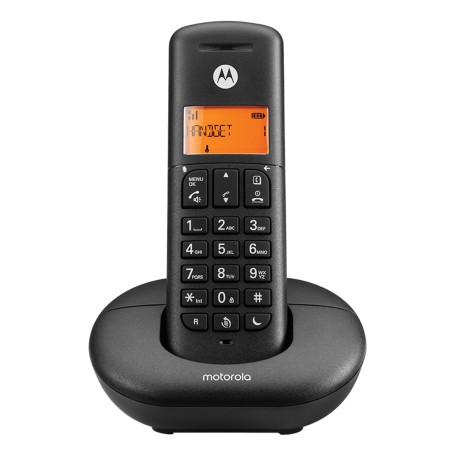 Motorola E201 Telefono DECT Identificatore di chiamata Nero (107E201)