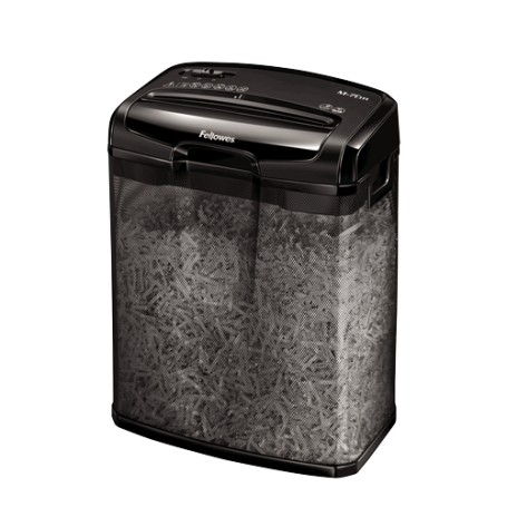 Fellowes M-7Cm distruggi documenti Taglio a particelle Nero (4701801)