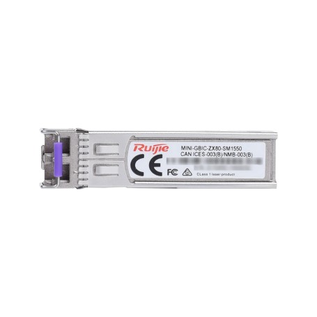 Ruijie Networks MINI-GBIC-ZX80-SM1550 modulo del ricetrasmettitore di rete Fibra ottica 1000 Mbit/s SFP 1550 nm