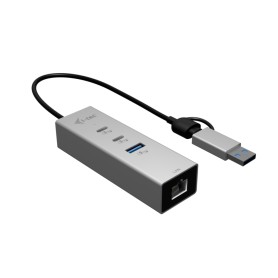 i-tec USB-C/USB-A Metal HUB 3 (2x USB-C, 1x USB-A) Port + 2.5GLAN (CAMTLG325HUB)