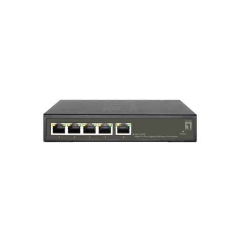 LevelOne GES-2105P switch di rete Gestito L2 Gigabit Ethernet (10/100/1000) Supporto Power over Ethernet (PoE) Nero (GES-2105P)