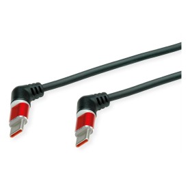 ROLINE 11.02.8347 cavo USB USB 2.0 1 m USB C Nero, Rosso