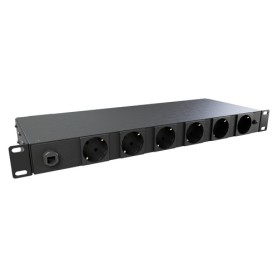 Vertiv PowerGo EP4G81A0 unità di distribuzione dell'energia (PDU) 6 presa(e) AC 1U Nero