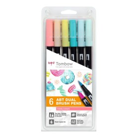 Tombow ABT-6P-4 marcatore Fine/Extra grassetto Multicolore 6 pz (PABT-6P-4)