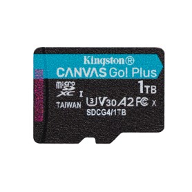 Kingston Technology 1 TB microSDXC Canvas Go Plus Gen4 200R A2 U3 Confezione singola senza ADP (SDCG4/1TBSP)