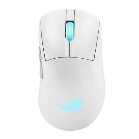 ASUS ROG Keris II Origin WHT mouse Gaming Mano destra RF Wireless + Bluetooth + USB Type-A Ottico 42000 DPI (90MP04A0-BMUA10)