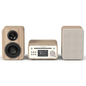 Pure Classic Stereo Mini Microsistema audio per la casa 40 W Quercia, Bianco (254591)