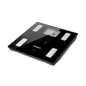 Omron VIVA Quadrato Nero Bilancia pesapersone elettronica (HBF-222T-EBK)