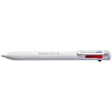 Pentel BXC467-W penna a sfera Nero, Blu, Verde, Rosso Penna a sfera retrattile a clip 1 pz