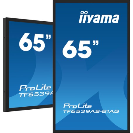iiyama TF6539AS-B1AG visualizzatore di messaggi Pannello piatto per segnaletica digitale 163,8 cm (64.5") LED 500 cd/m² 4K Ultr