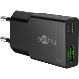 Goobay Dual Universale Nero AC Ricarica rapida Interno (75737)