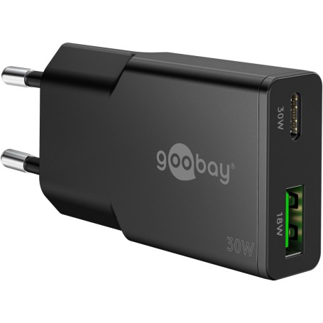 Goobay Dual Universale Nero AC Ricarica rapida Interno (75737)