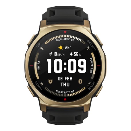 Amazfit T-rex 3 Pro 3,35 cm (1.32") AMOLED 44 mm Digitale 466 x 466 Pixel Touch screen Oro Wi-Fi GPS (satellitare) (W2548GL1N)