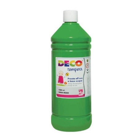 TEMPERA FLACONE 1000ML VERDE MEDIO (08808/12)