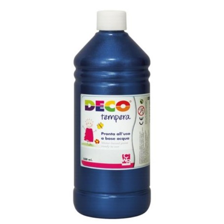 TEMPERA FLACONE 500ML BLU METAL (PF550/43)