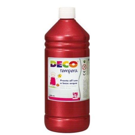 TEMPERA FLACONE 500ML ROSSO METAL (PF550/42)