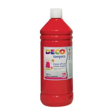 TEMPERA FLACONE 1000ML ROSSO SCARL. (08808/08)