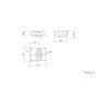 FLAT BOX MOTORE PER INTERNO cm 42x38  Zincato  1.300 m3/h
