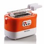 Ariete 159 Toastime - Tostapane con Pinze per 2 fette di pane - 9 Gradi di Doratura - 700 Watt - Bianco e Arancio (ARI-159)