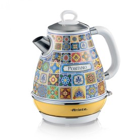 Ariete 2869 Bollitore Positano, Bollitore Elettrico, 1,7L, Infusi, the, tisane, Base cordless, Autospegnimento (ARI-2869)