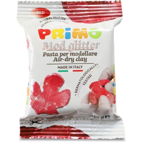 PASTA PER MOD.250GR GLITTER ROSSO (2859MOD250GR)