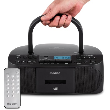 MEDION 50079328 radio Personale Digitale Nero
